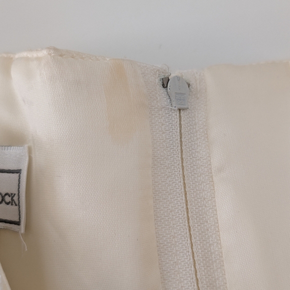 Vintage 80s Scott McClintock Jacquard Lace CORSET GOWN Boned Baroque Bridal 8 - Picture 16 of 16